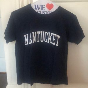 Navy Blue Brandy Melville Nantucket Shirt